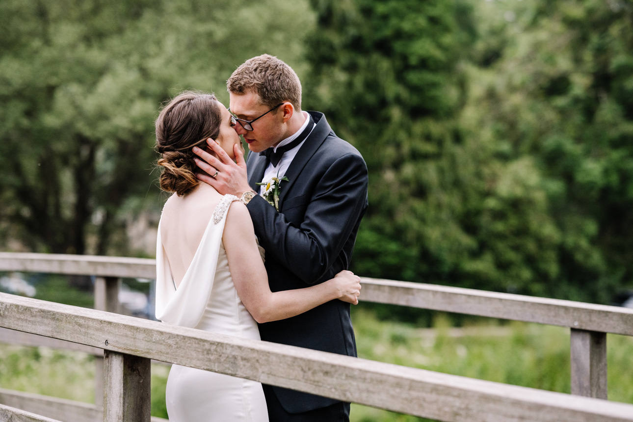SUMMER WEDDING AT THE SWAN HOTEL BIBURY 53 bride and groom portrait bibury