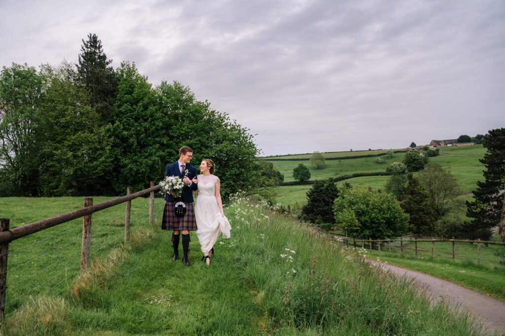 Spring Kingscote Barn wedding