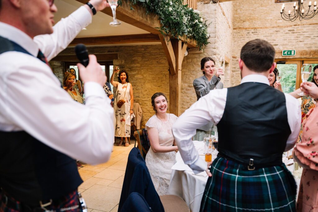 Chloe and Andrew Kingscote Barn wedding 580