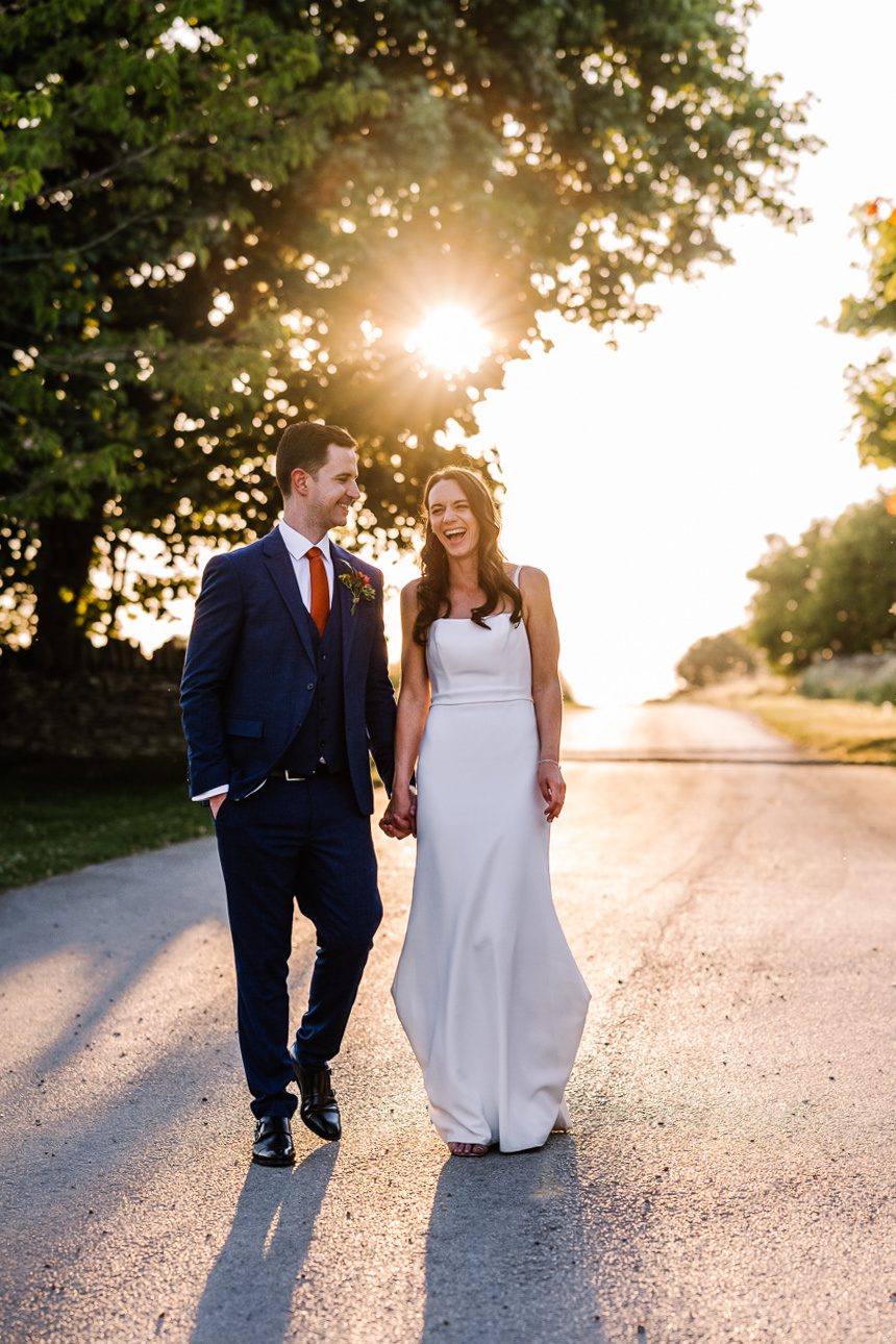golden hour wedding photography stone barn