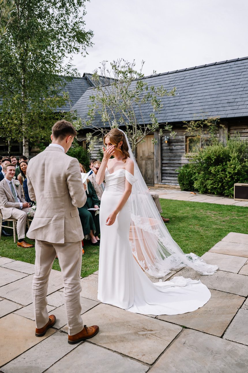 barn at Upcote wedding