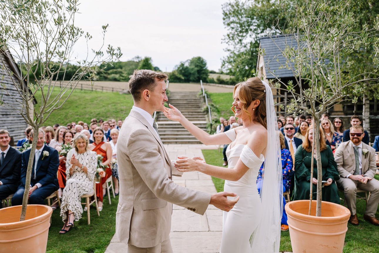 barn at Upcote wedding