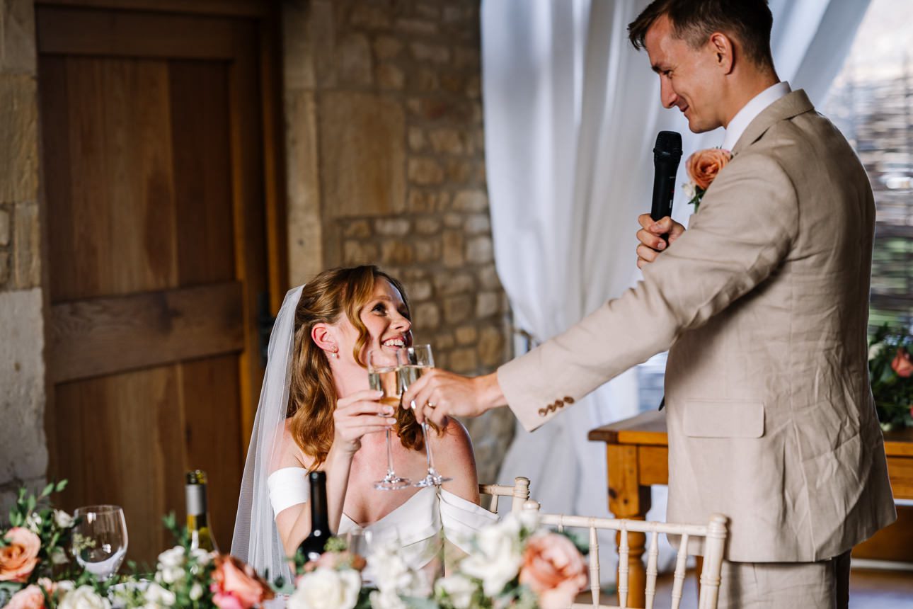 Barn at Upcote wedding speeches