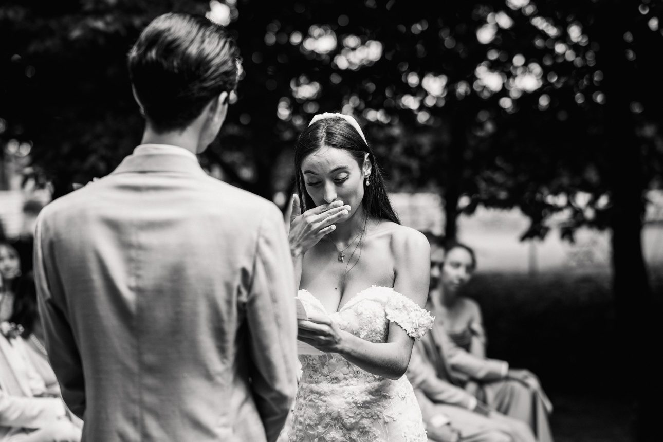 Cripps Barn outdoor wedding ceremony