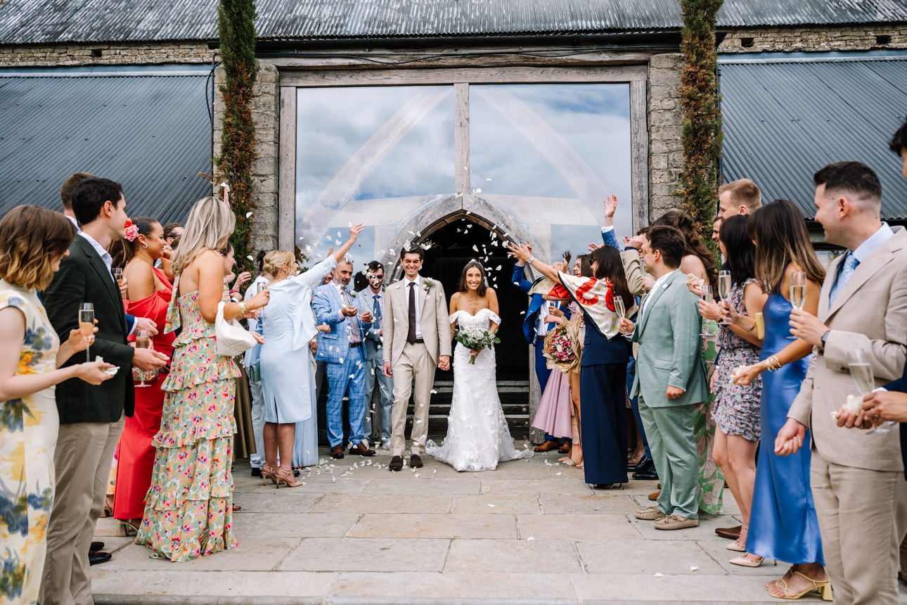 Cripps Barn outdoor wedding ceremony