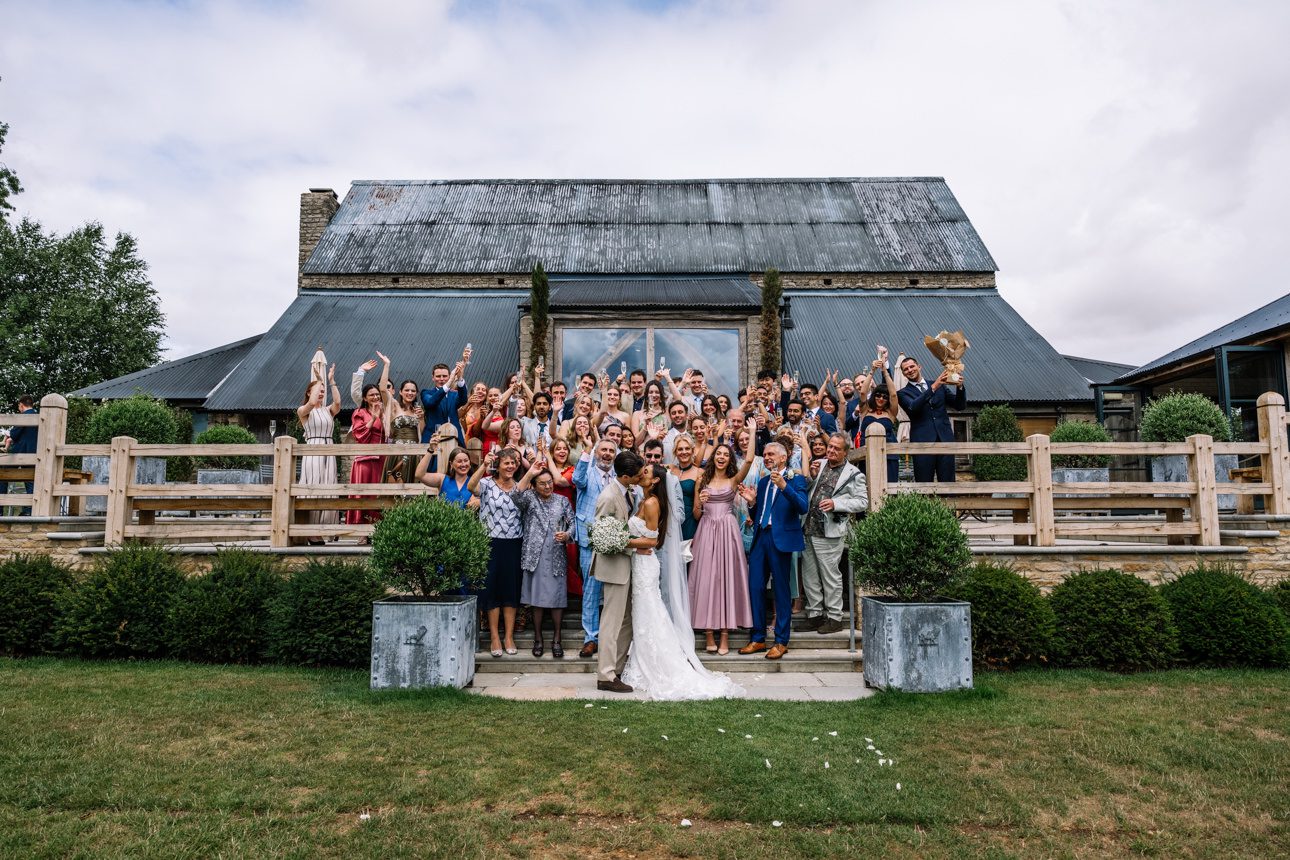 Cripps Barn outdoor wedding ceremony