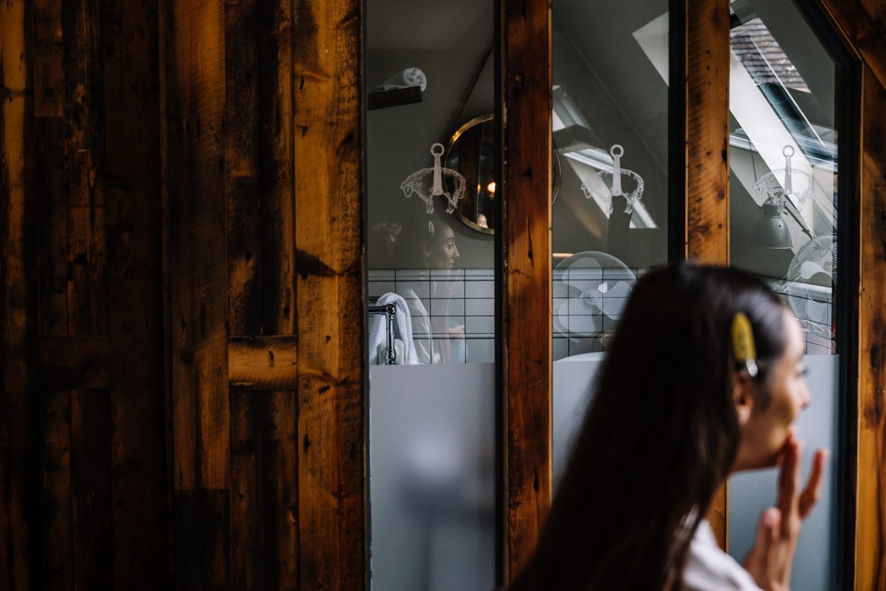 bridal prep at The Fleece Hotel Cirencester
