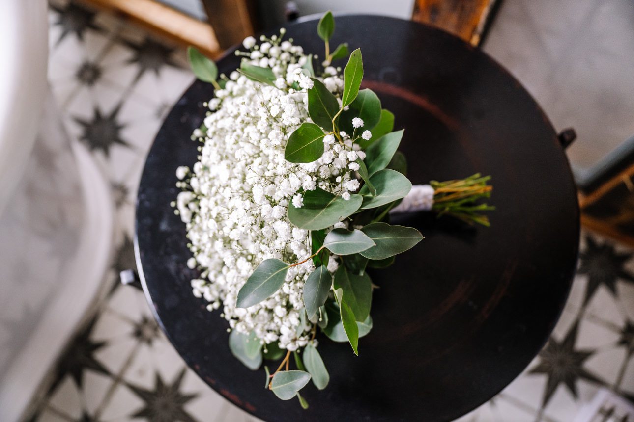 bridal bouquet at The Fleece Hotel Cirencester