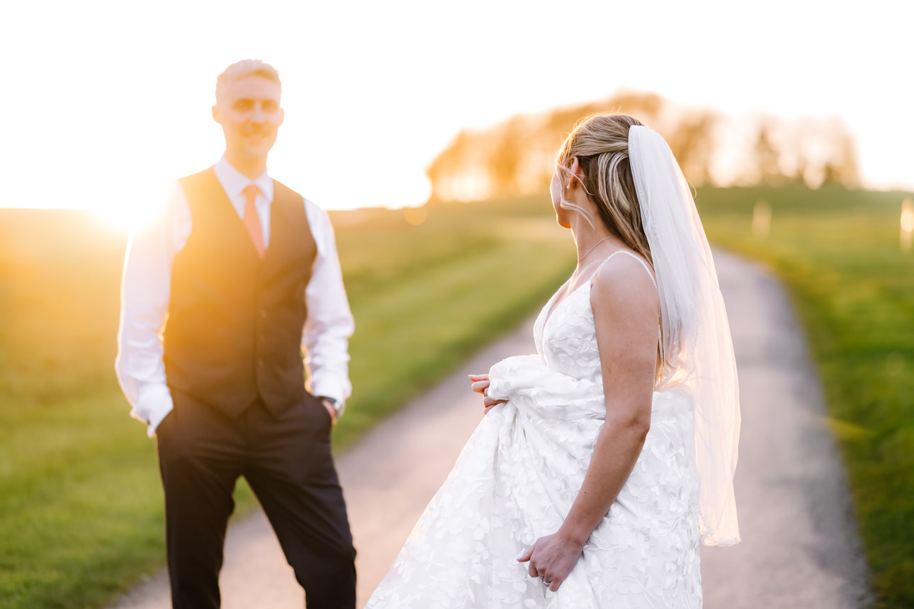 KINGSCOTE BARN GOLDEN HOUR WEDDING 29 Becky and Craig Kingscote Barn Wedding 759