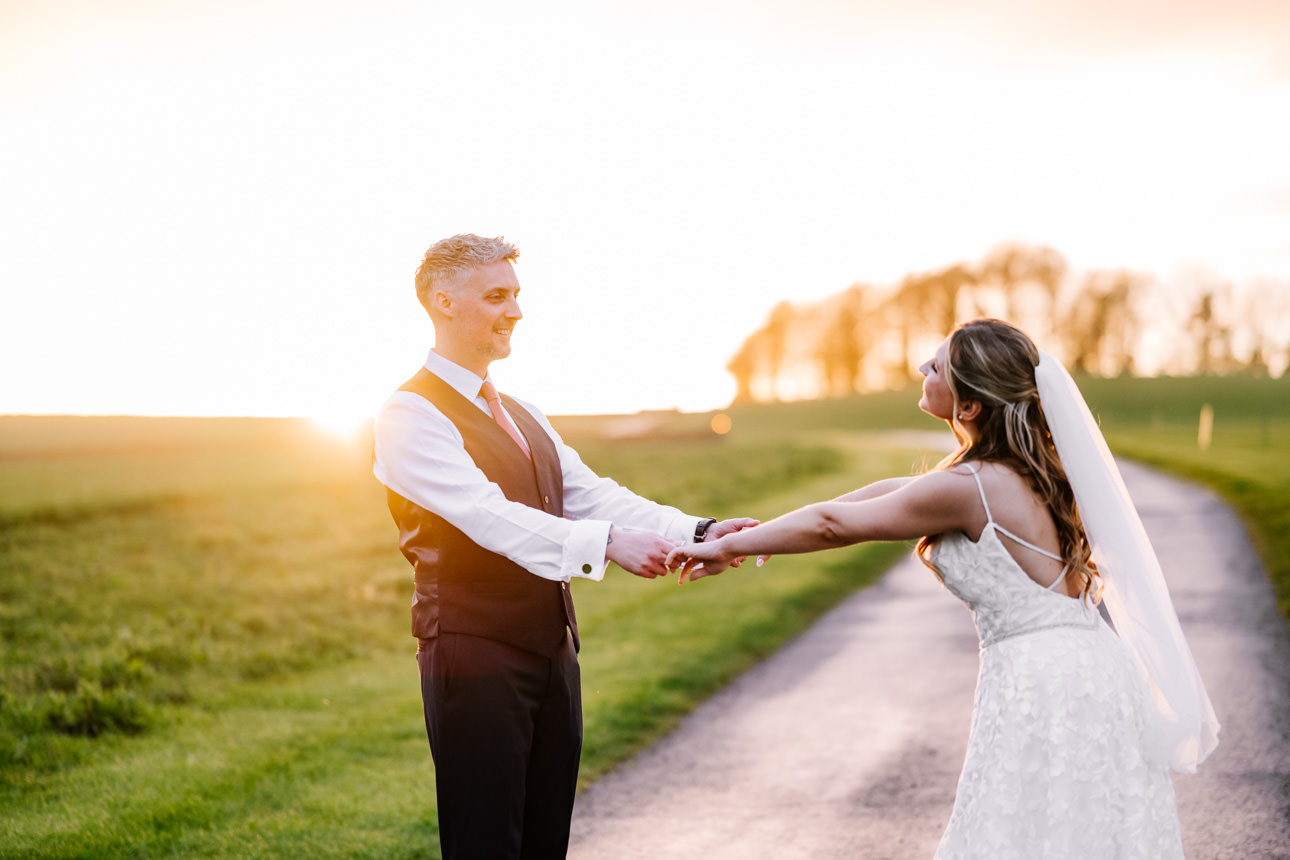 KINGSCOTE BARN GOLDEN HOUR WEDDING 31 Becky and Craig Kingscote Barn Wedding 768