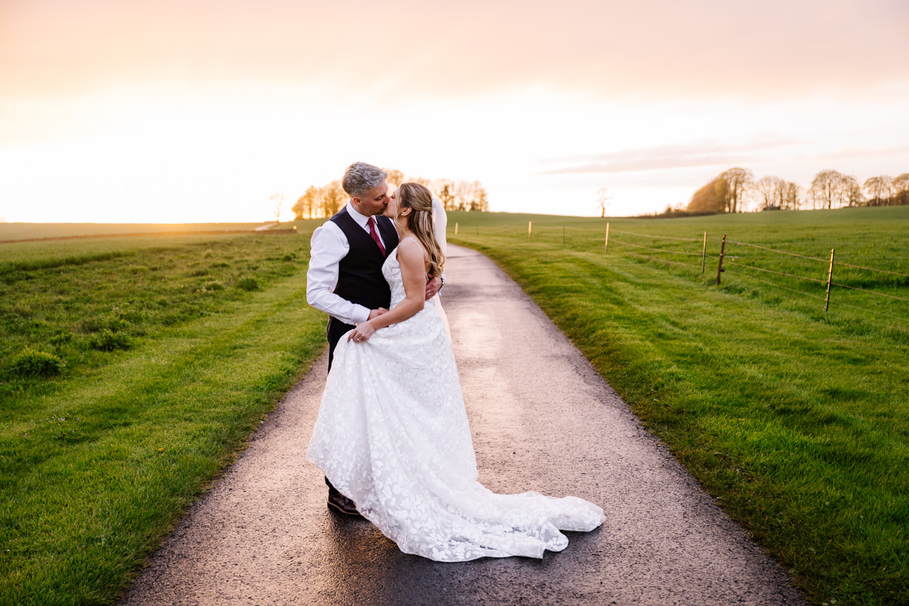 KINGSCOTE BARN GOLDEN HOUR WEDDING 35 Becky and Craig Kingscote Barn Wedding 779