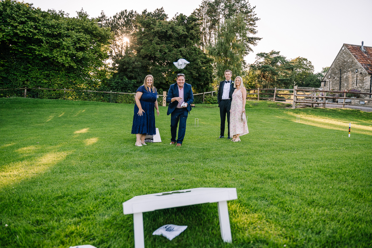 David and Chloe Kingscote Barn wedding 564