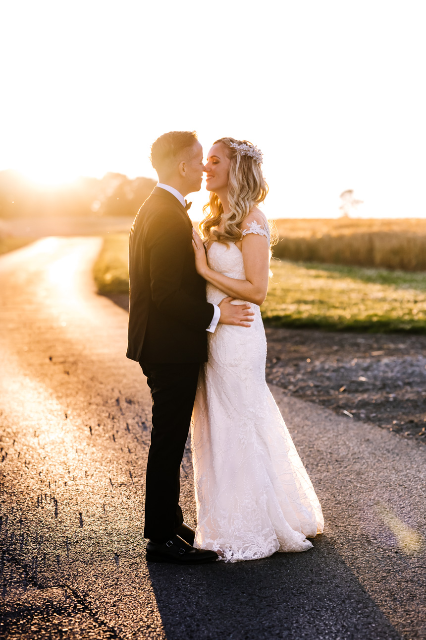 David and Chloe Kingscote Barn wedding 599