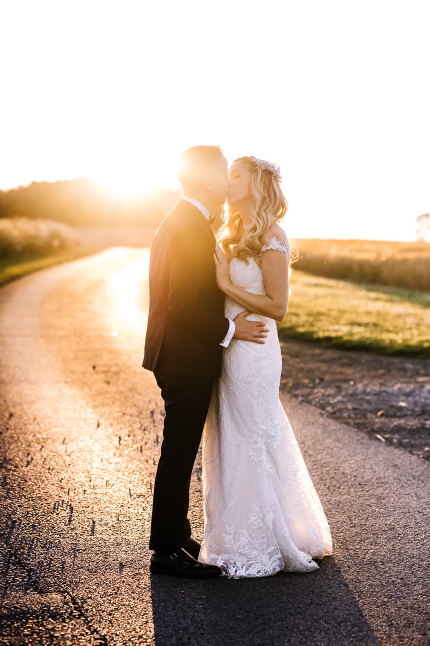 David and Chloe Kingscote Barn wedding 600