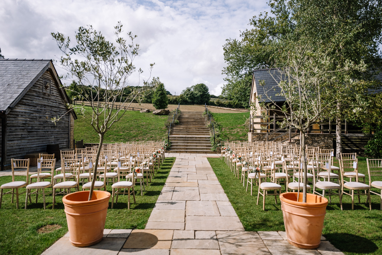 THE BARN AT UPCOTE WEDDING PHOTOGRAPHER 28 The Barn at Upcote Outdoor ceremony