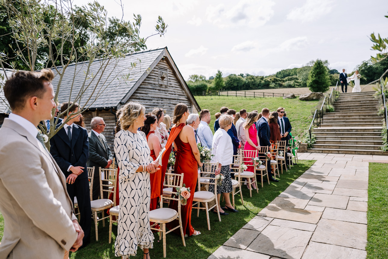 THE BARN AT UPCOTE WEDDING PHOTOGRAPHER 34 The Barn at Upcote Outdoor ceremony