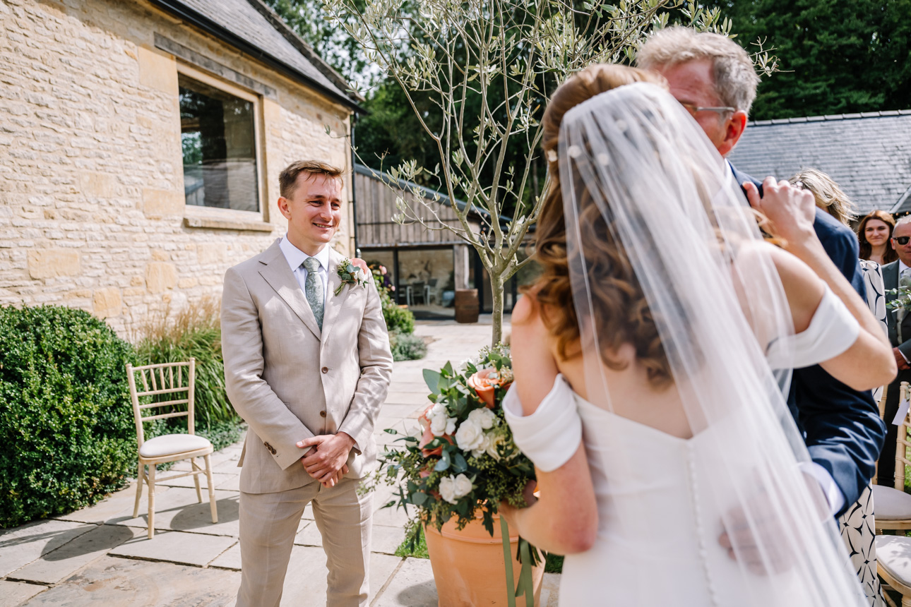 THE BARN AT UPCOTE WEDDING PHOTOGRAPHER 37 The Barn at Upcote Outdoor ceremony