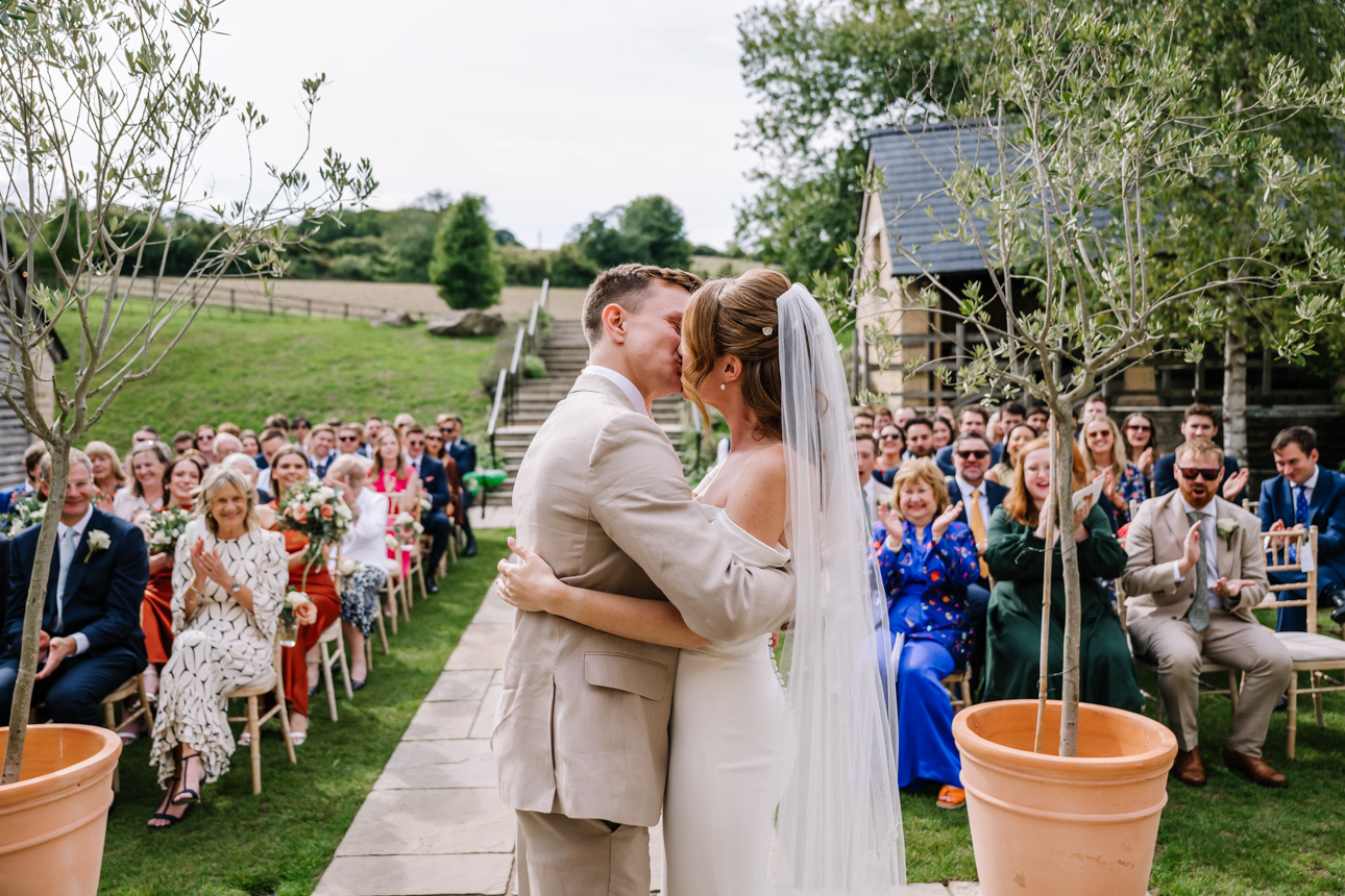THE BARN AT UPCOTE WEDDING PHOTOGRAPHER 44 The Barn at Upcote Outdoor ceremony