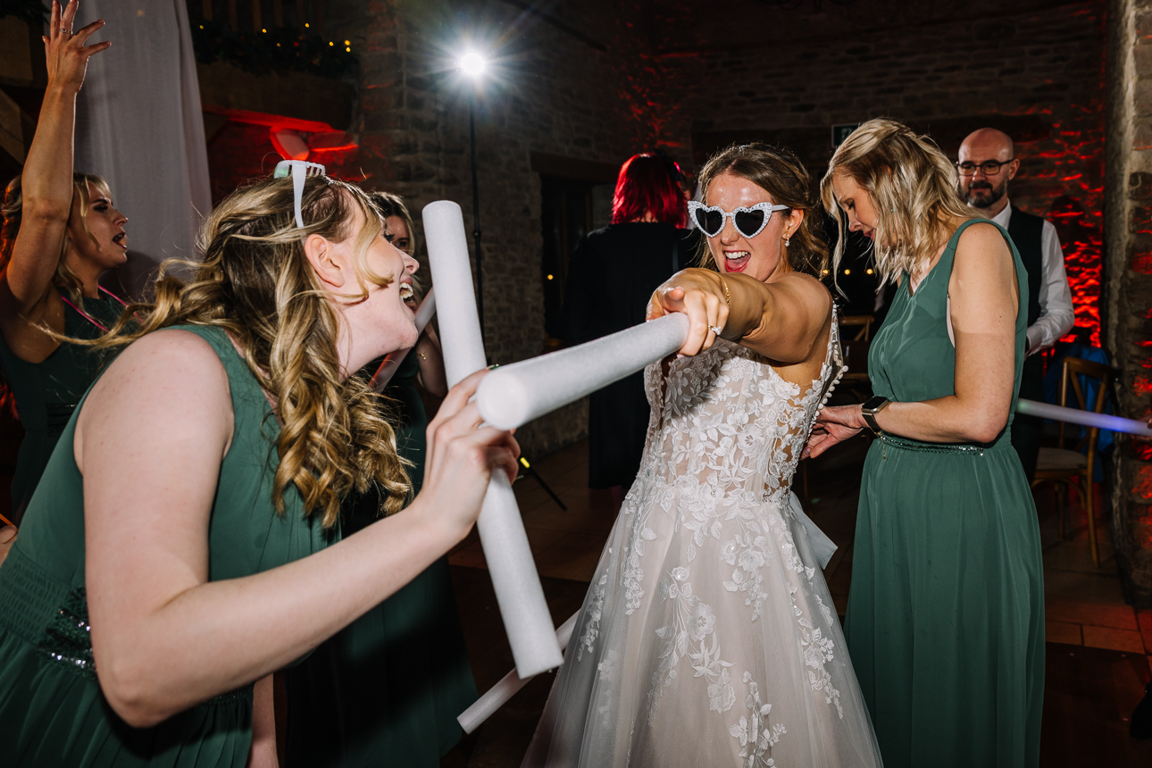 Kimberley and Barclay Kingscote Barn Wedding 943
