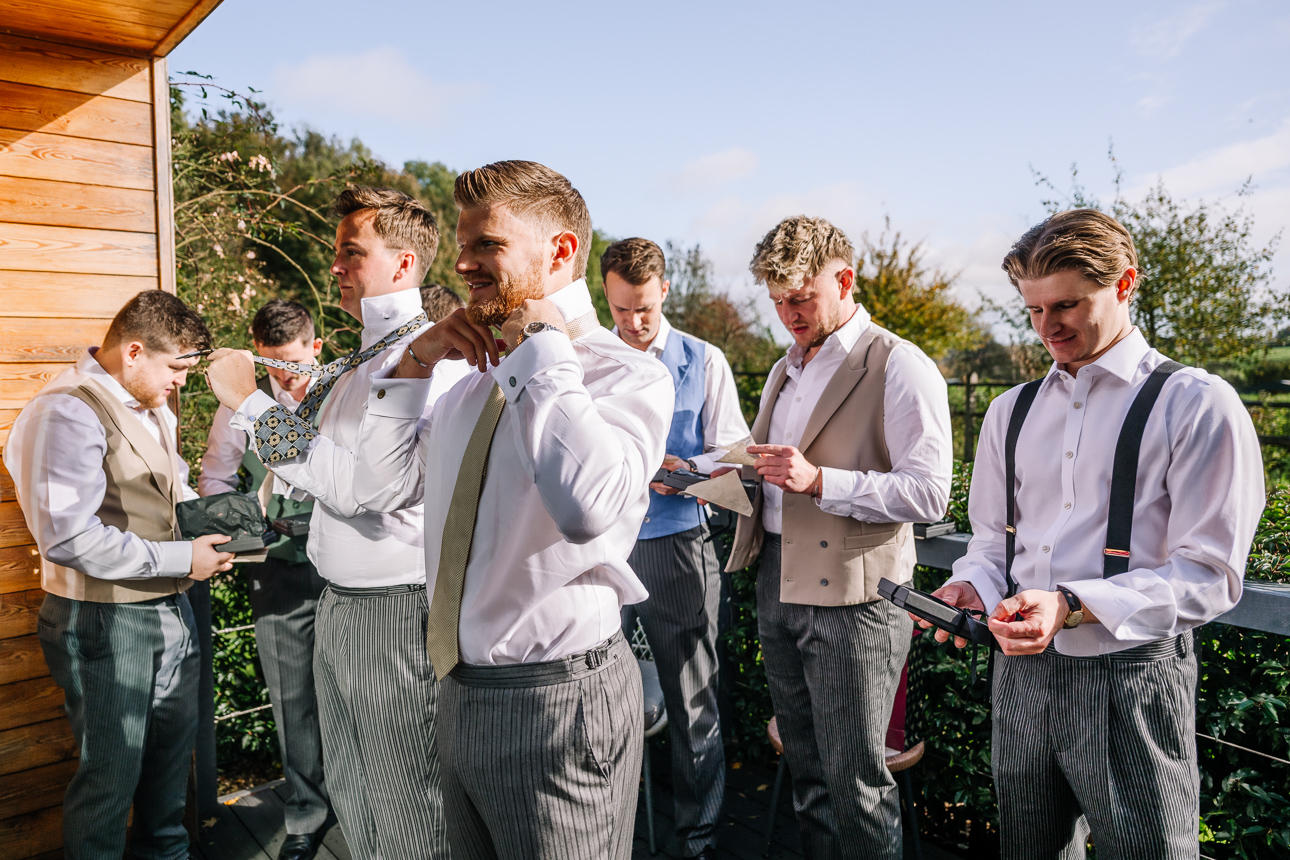 Bridal Preparations at Kingscote Barn