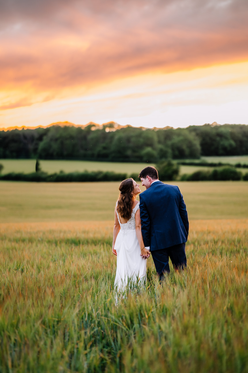 UPCOTE BARN SUMMER WEDDING 6 Barn at Upcote couple portraits