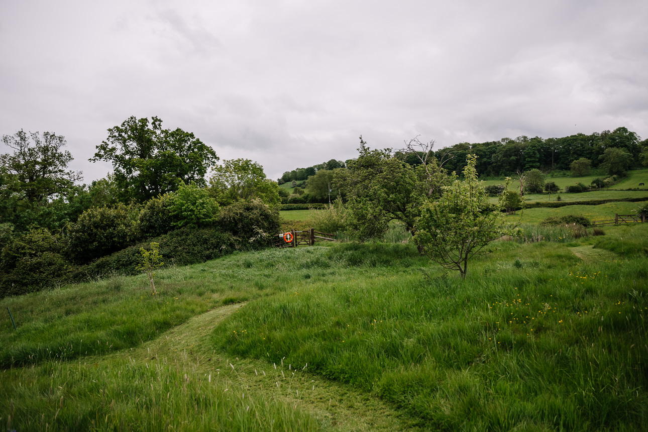 FLORA AND WILLIAM PRIMROSE HILL FARM SPRING WEDDING 13 countryside views at Primrose Hill Farm