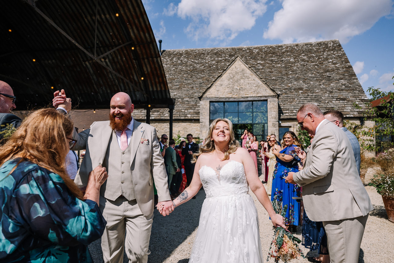OLD GORE WEDDING PHOTOGRAPHER 47 confetti exit at old gore barn