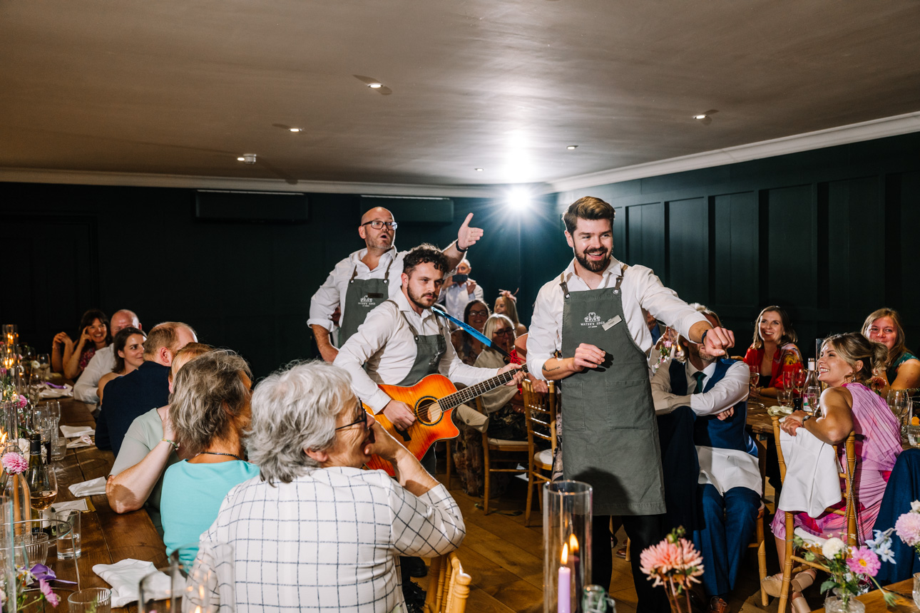 RECOMMENDED WEDDING SUPPLIERS 11 singing waiters at waters edge in ewen